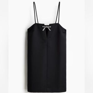 NWOT H&M Black Dress with Bow Detail